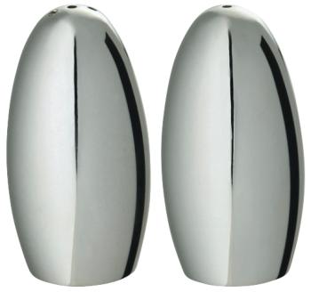Salt & pepper shakers in a case in silver plated - Ercuis